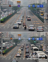 北京潮汐车道变道震惊外国博主